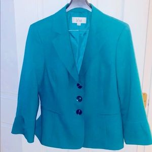 Green LeSuit Skirt Suit
